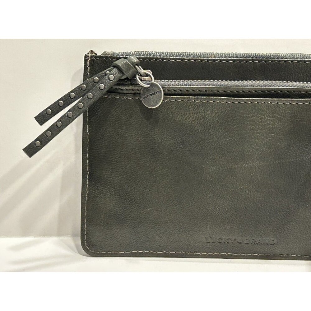 Lucky Brand Wristlet w/ Credit Card Holder Insert 7 1/4 x 4 3/4 inches PREOWNED - Picture 4 of 16
